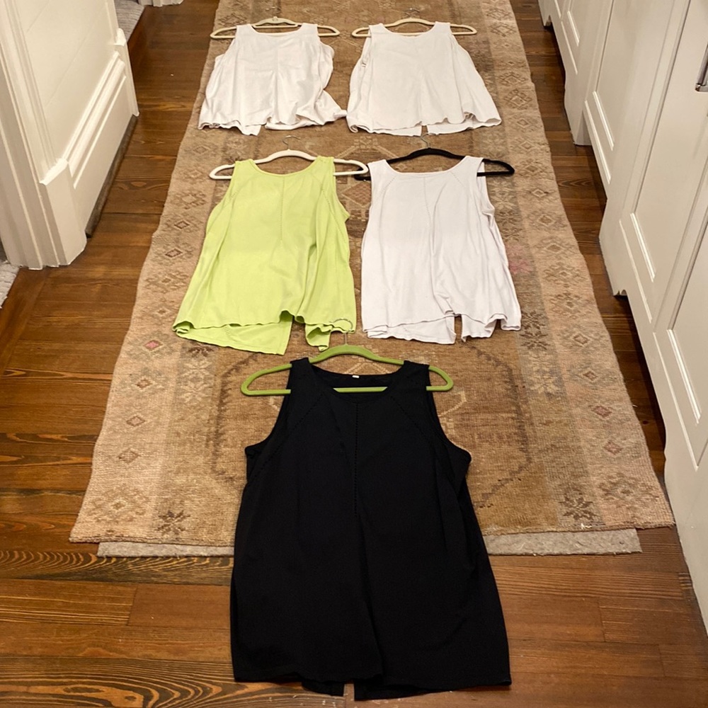 Lot of (5) Athleta Foothills XL Tanks